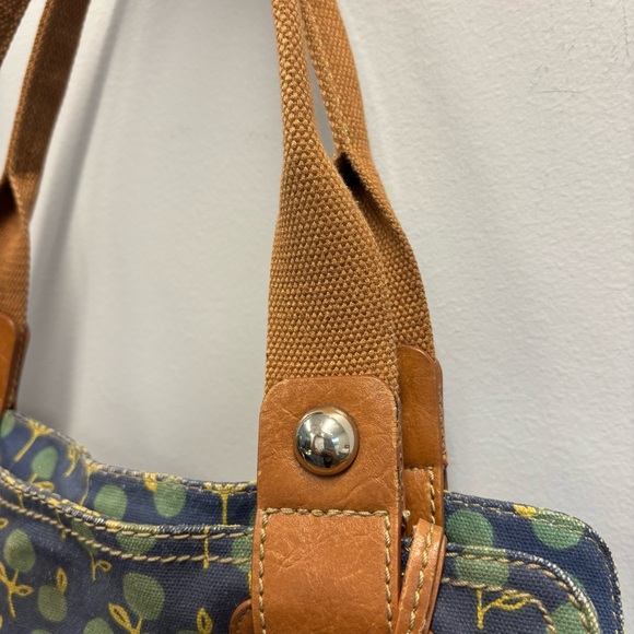 Fossil Keyper Coated Canvas Tote Bag Purse - Picture 8 of 16